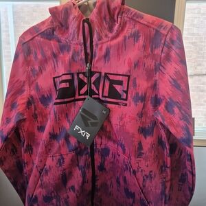 Youth Pink/Purple Softshell Waterproof FXR Racing Jacket